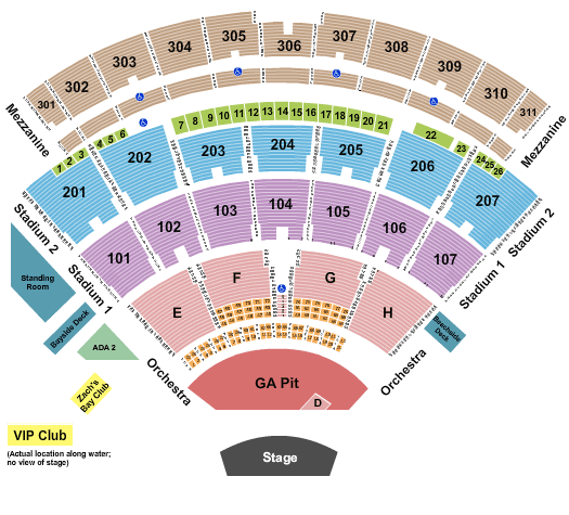 Jones Beach Theater Jack Johnson Seating Chart